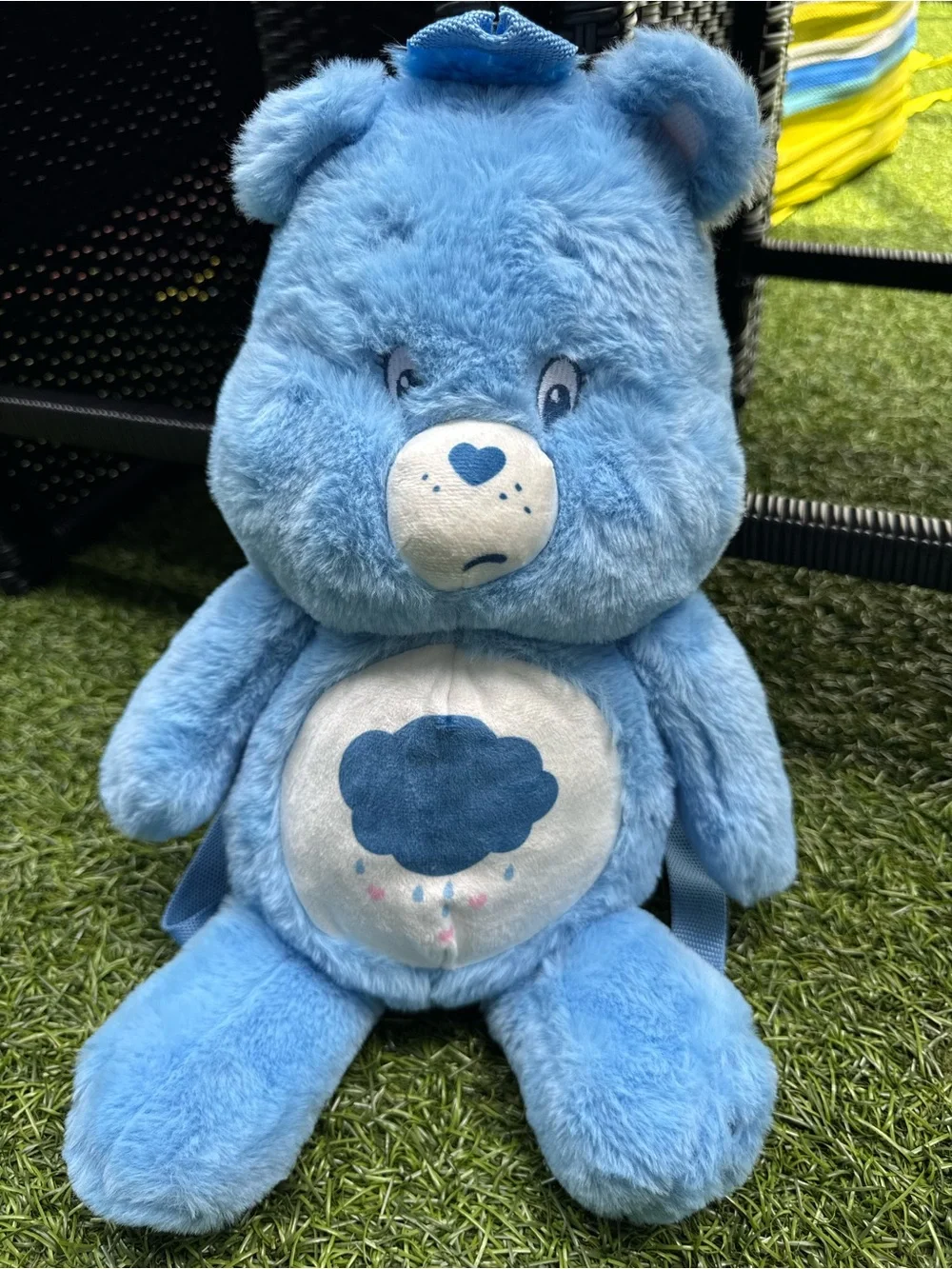 🩵Care Bears Grumpy Bear Plush Backpack 18